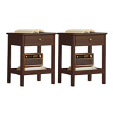 Wood Open Storage Open Back Kids Nightstand Image - 3