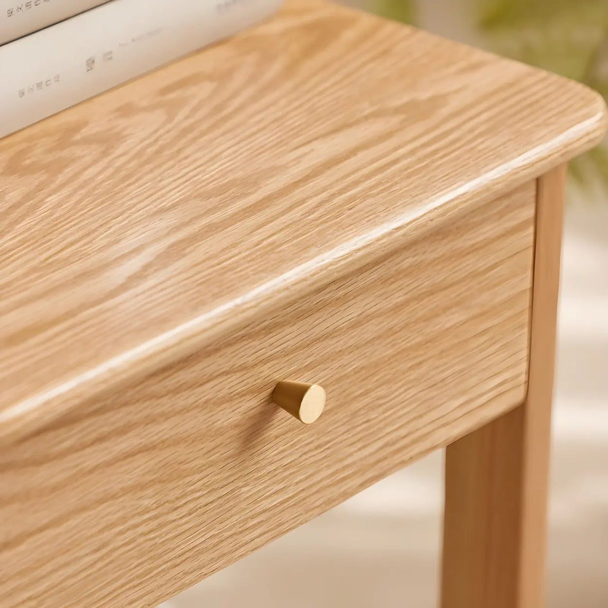 Wood Open Storage Open Back Kids Nightstand Image - 9