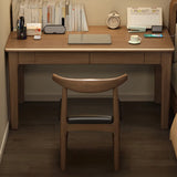 Wood Rectangular Kids Desk with Two Storage Drawers Image - 4