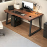Wood Rectangular Metal Sled Standard Width Writing Desk Image - 8
