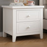 Wood Short Height Narrow Kids Nightstand with Legs Image - 1