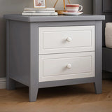 Wood Short Height Narrow Kids Nightstand with Legs Image - 3