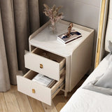 Wood Tip Resistant Two Drawers Nightstand for Kids Image - 12