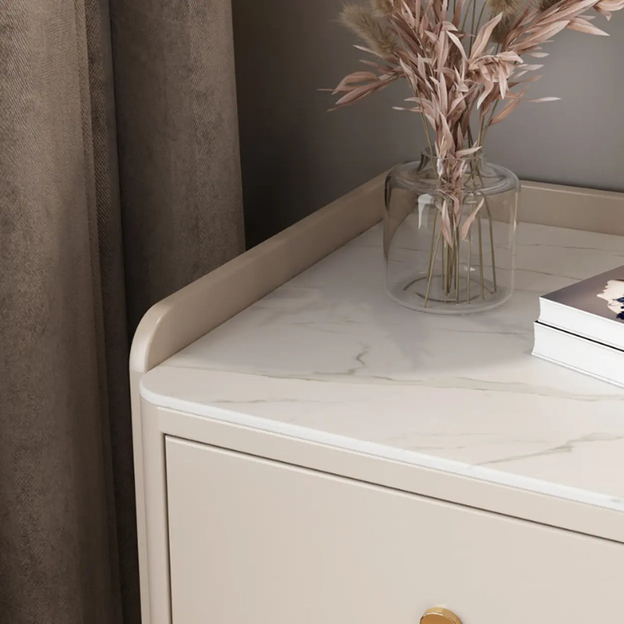 Wood Tip Resistant Two Drawers Nightstand for Kids Image - 14