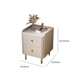 Wood Tip Resistant Two Drawers Nightstand for Kids Image - 20
