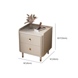 Wood Tip Resistant Two Drawers Nightstand for Kids Image - 22