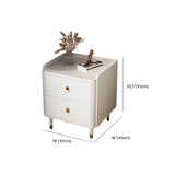 Wood Tip Resistant Two Drawers Nightstand for Kids Image - 23