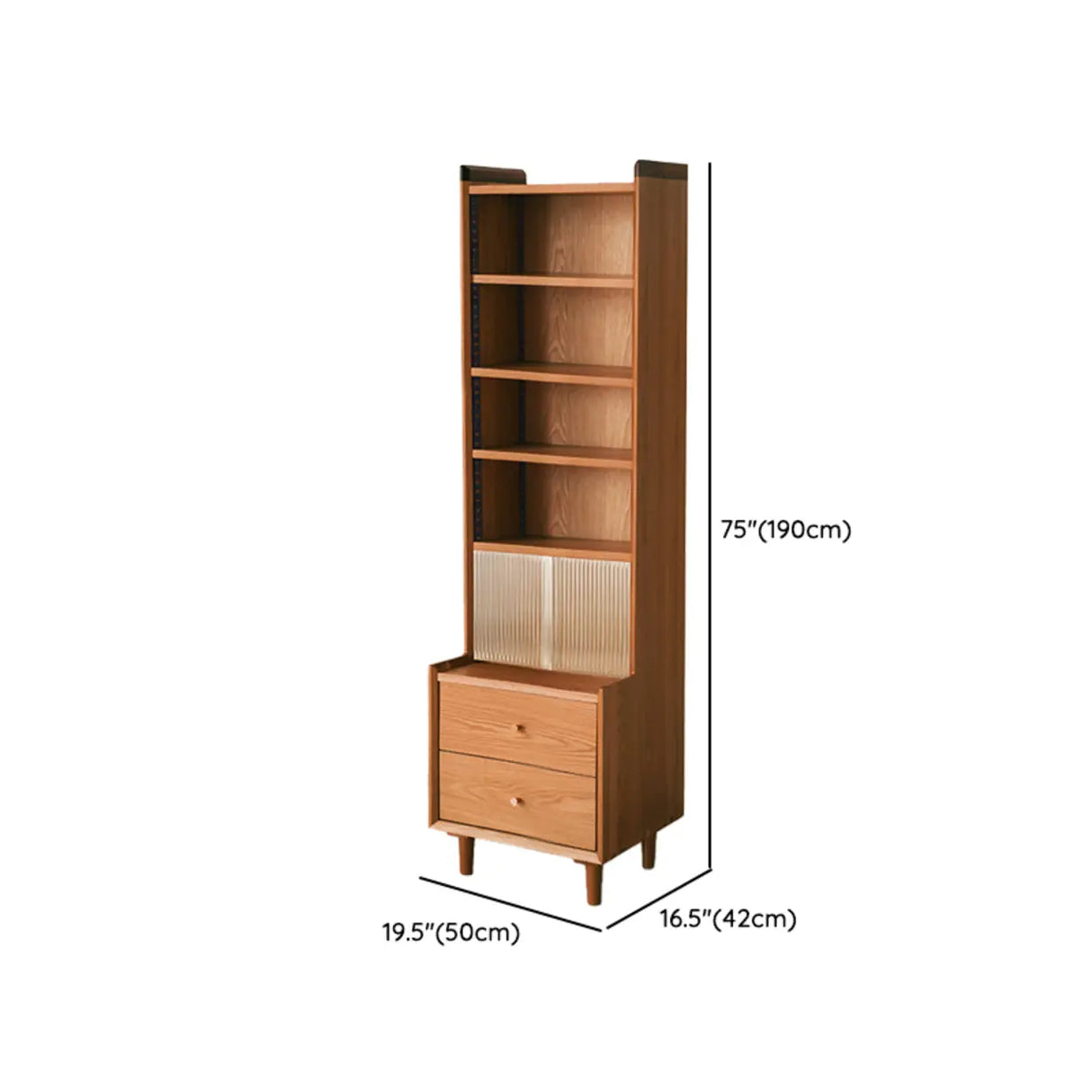 Wooden Brown Freestanding Storage Display Cabinets 