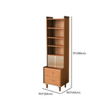 Wooden Brown Freestanding Storage Display Cabinets #size
