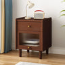 Wooden Four-Leg Kids Nightstand with Drawer and Shelf Image - 5