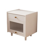 Wooden Four-Leg Kids Nightstand with Drawer and Shelf Image - 9