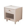 Wooden Four-Leg Kids Nightstand with Drawer and Shelf Image - 9