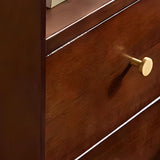 Wooden Frame Narrow Length Kids Nightstand with Drawers Image - 14