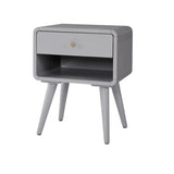 Wooden Frame Narrow Length Kids Nightstand with Drawers Image - 4