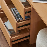Wooden Freestanding Coat Rack with Mirror and Drawers Image - 11