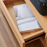 Wooden Freestanding Coat Rack with Mirror and Drawers Image - 8