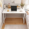 Wooden H-Shape Base Home Writing Desk with Drawers Image - 5