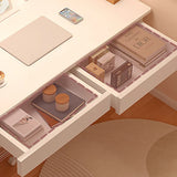 Wooden H-Shape Base Home Writing Desk with Drawers Image - 9
