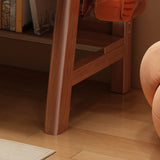 Wooden Kids Study Desk with Hutch and Storage Shelves Image - 12