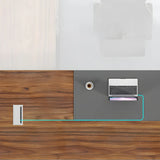 Wooden L-Shape Executive Desk with Drawers and Storage Image - 9