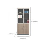Wooden Natural Finish Vertical Filing Cabinet with Locks Image - 19