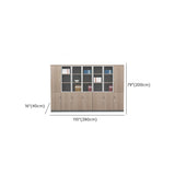 Wooden Natural Finish Vertical Filing Cabinet with Locks Image - 22