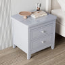 Wooden Rectangular Kids Nightstand with Two-Drawer Image - 5