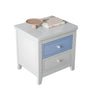 Wooden Rectangular Kids Nightstand with Two-Drawer Image - 8