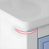 Wooden Rectangular Kids Nightstand with Two-Drawer Image - 9