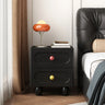 Wooden Short Height Kids Nightstand with Ball Legs Image - 2