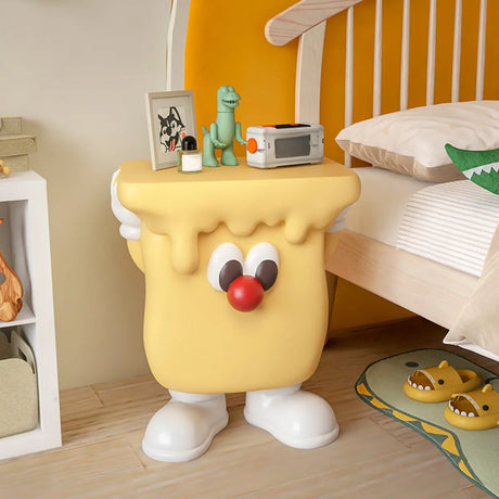 Yellow Cartoon Shape Resin Tip Resistant Kids Nightstand Image - 1