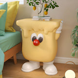 Yellow Cartoon Shape Resin Tip Resistant Kids Nightstand Image - 2
