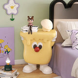 Yellow Cartoon Shape Resin Tip Resistant Kids Nightstand Image - 3