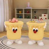 Yellow Cartoon Shape Resin Tip Resistant Kids Nightstand Image - 4
