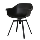 Yellow Casual Comfortable Curved Iron Office Chairs Image - 10