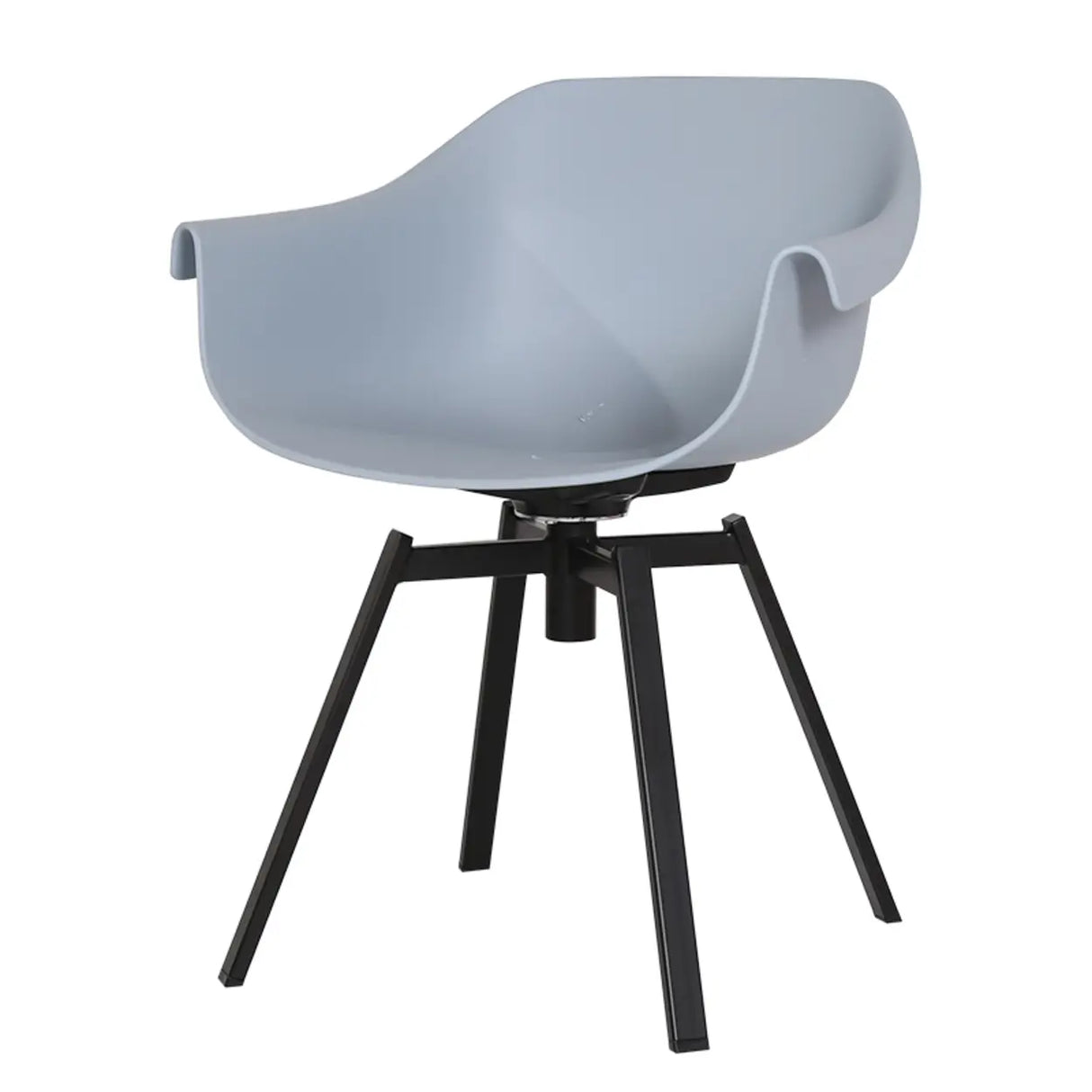 Yellow Casual Comfortable Curved Iron Office Chairs Image - 11