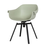 Yellow Casual Comfortable Curved Iron Office Chairs Image - 14
