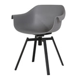 Yellow Casual Comfortable Curved Iron Office Chairs Image - 2