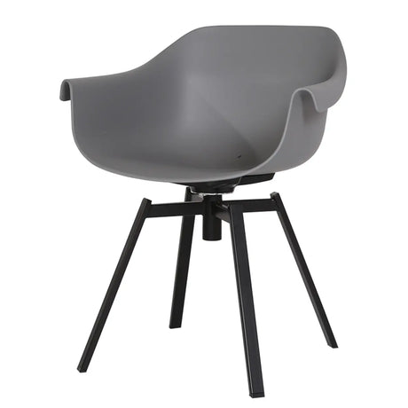 Yellow Casual Comfortable Curved Iron Office Chairs Image - 2