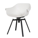 Yellow Casual Comfortable Curved Iron Office Chairs Image - 3
