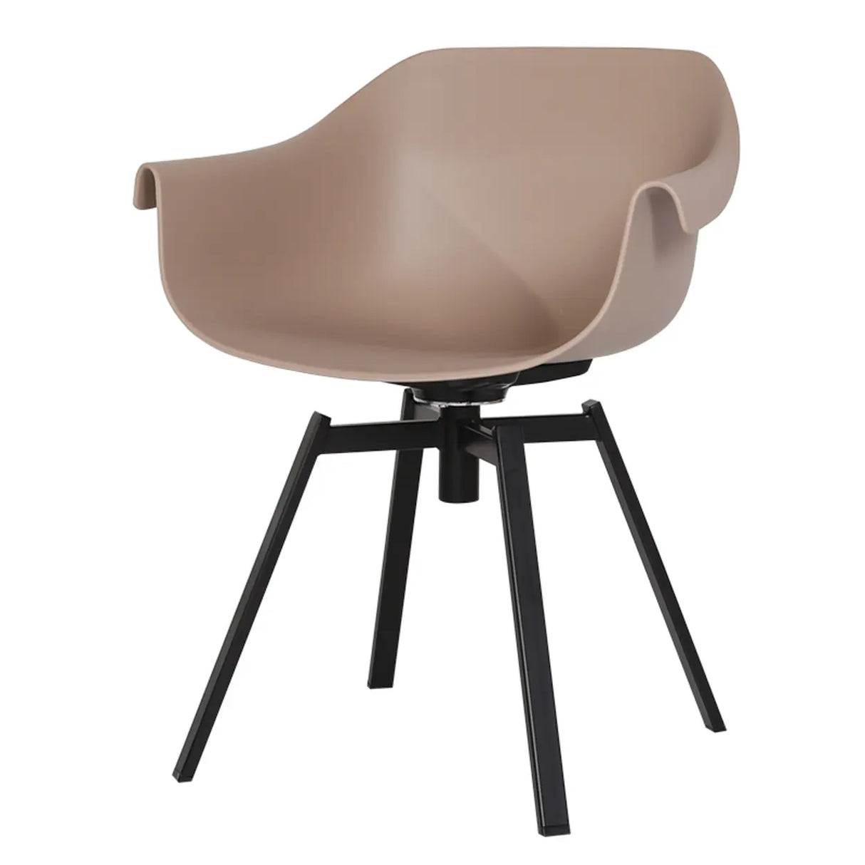 Yellow Casual Comfortable Curved Iron Office Chairs Image - 9