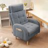 Yellow Cotton Linen Convertible Chair with Storage Image - 3