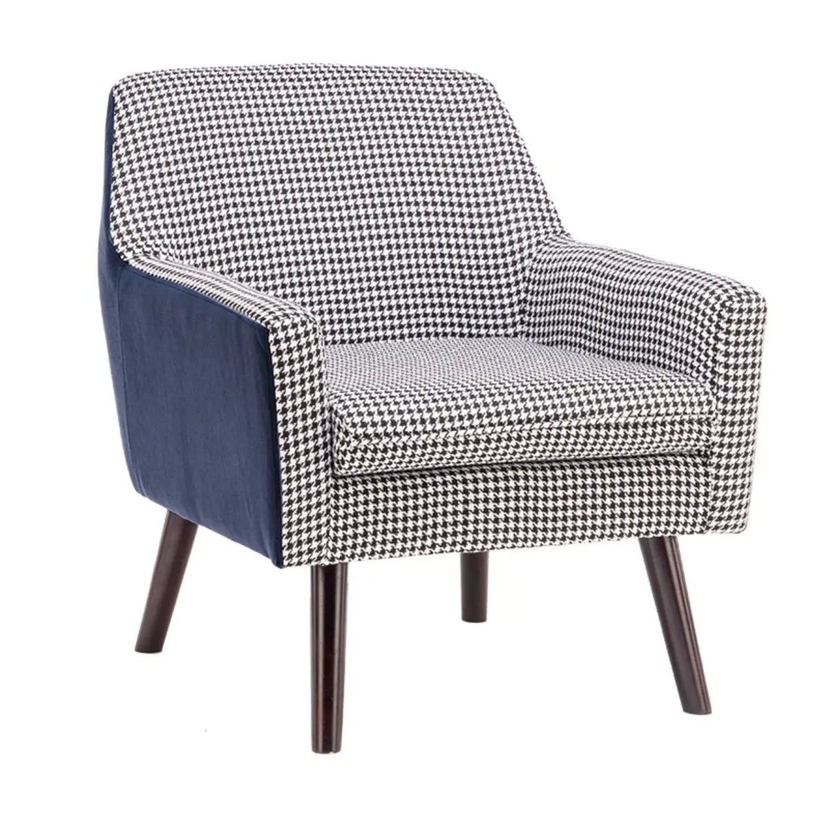 Yellow Cotton Linen Fixed Back Arm Chair with Slipcover Image - 5