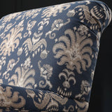 Yellow Cotton Linen Striped Accent Chair with Ottoman Image - 13