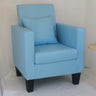 Yellow Linen Square Arm Removable Cushions Arm Chair Image - 10