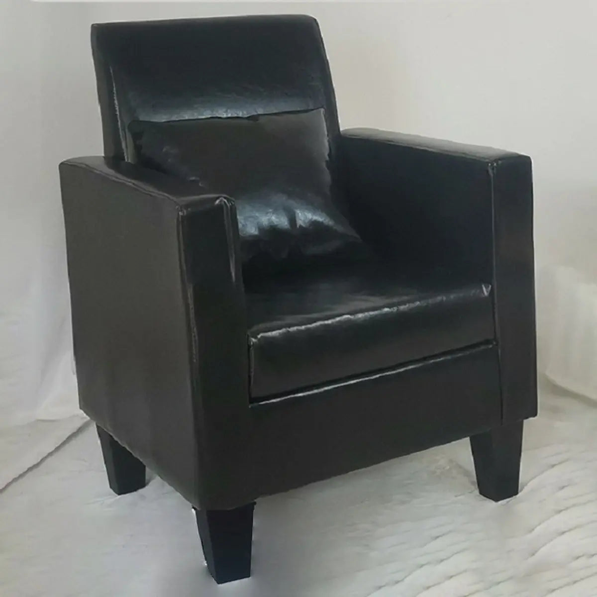 Yellow Linen Square Arm Removable Cushions Arm Chair Image - 4