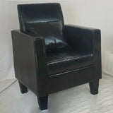 Yellow Linen Square Arm Removable Cushions Arm Chair Image - 4