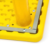 Yellow Rectangular Waterproof Toddler Table Cahir Set Image - 6