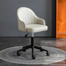 Yellow Swivel Leather Adjustable Seat Height Office Chair Image - 5