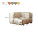 Yellow Tech Cloth Biscuit Back Reclining Corner Chair #size